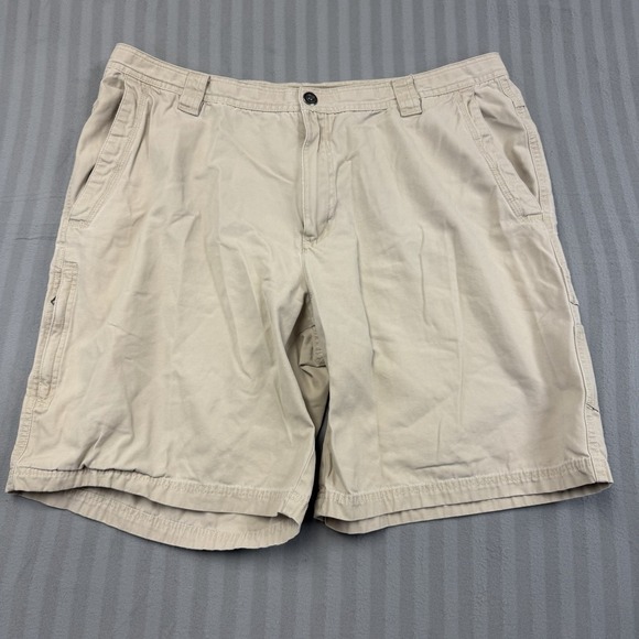 Columbia Other - Mens Columbia Cargo Shorts Size 42 Omni-Shield Khaki Outdoor 11" Leg